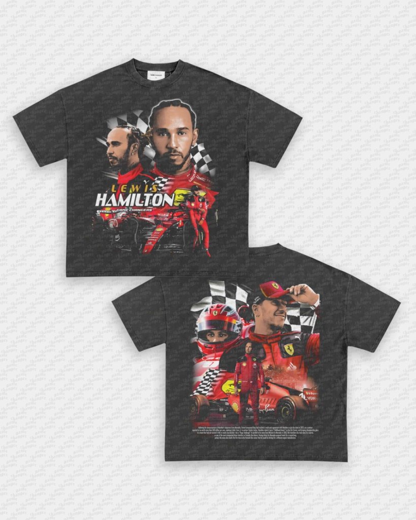 LEWIS HAMILTON - FERRARI TEE - [DS] - VIP - GAME CHANGERS - GAME CHANGERS GRAPHIC TEE