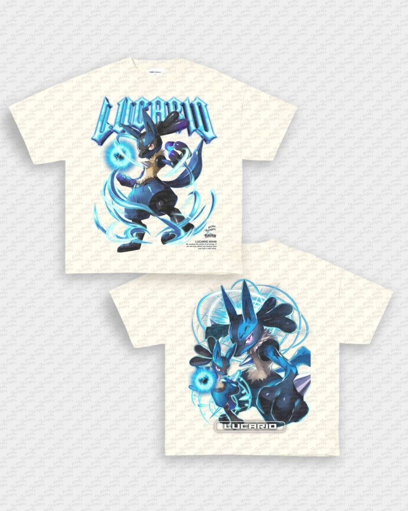 LUCARIO TEE - [DS] - VIP - GAME CHANGERS - GAME CHANGERS GRAPHIC TEE