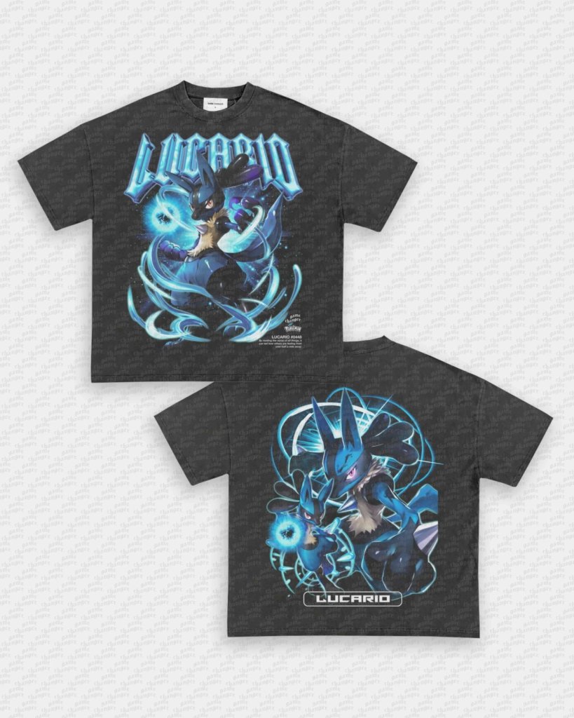 LUCARIO TEE - [DS] - VIP - GAME CHANGERS - GAME CHANGERS GRAPHIC TEE
