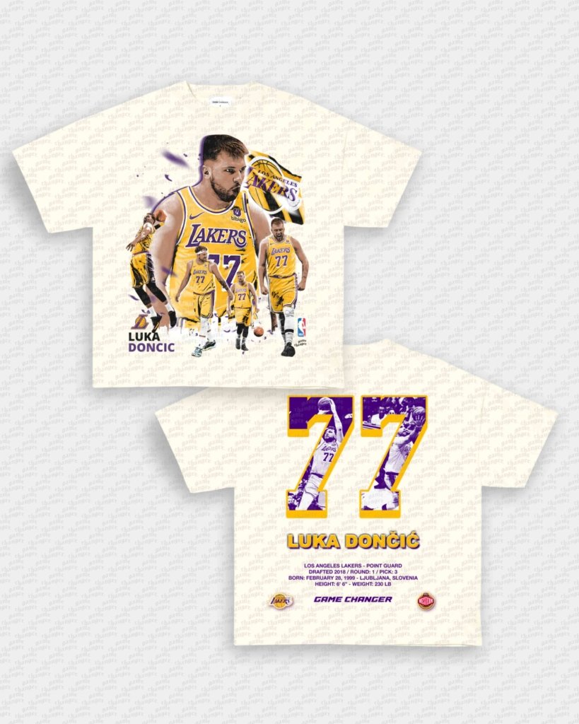 LUKA - LAKERS V2 TEE - [DS] - VIP - GAME CHANGERS - GAME CHANGERS GRAPHIC TEE
