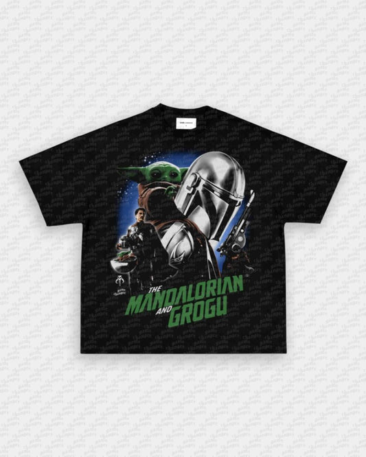 MANDALORIAN AND GROGU V2 TEE - VIP - GAME CHANGERS - GAME CHANGERS GRAPHIC TEE