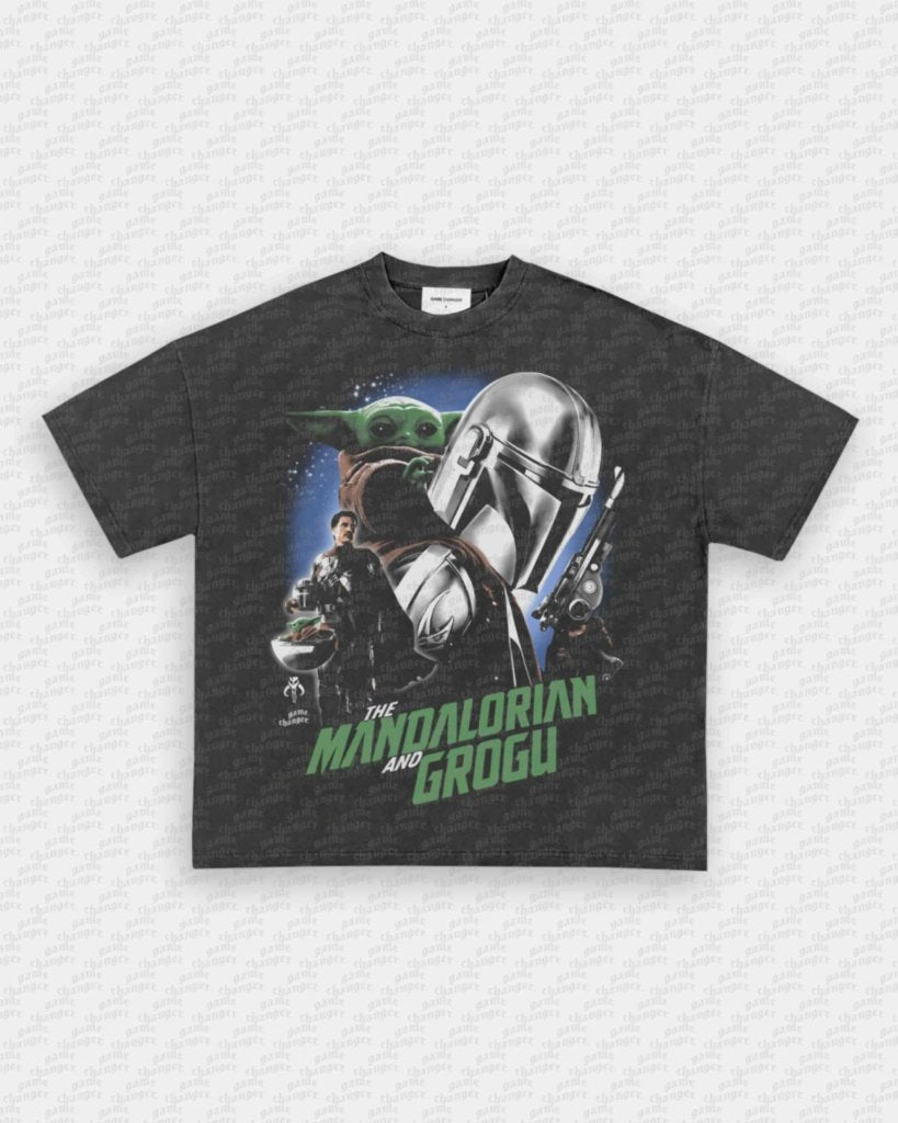 MANDALORIAN AND GROGU V2 TEE - VIP - GAME CHANGERS - GAME CHANGERS GRAPHIC TEE