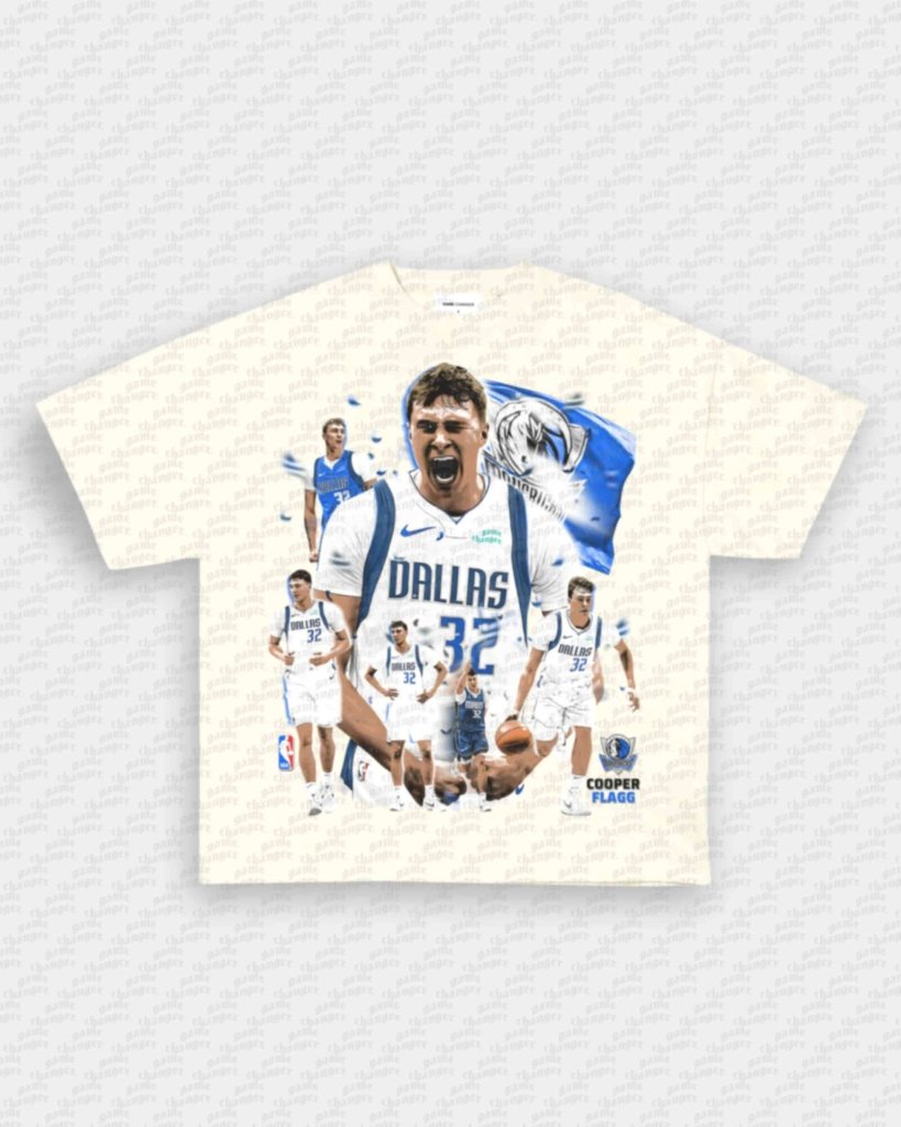MAVS COOPER FLAGG TEE - VIP - GAME CHANGERS - GAME CHANGERS GRAPHIC TEE