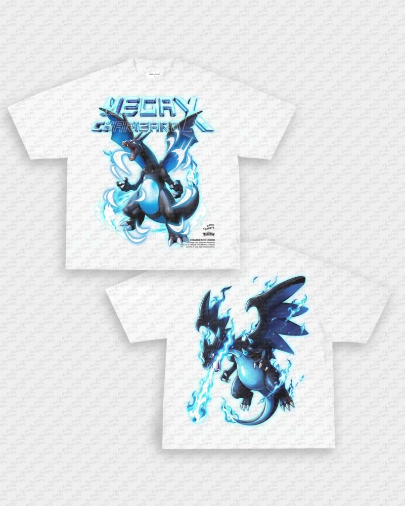 MEGA CHARIZARD X TEE - [DS] - VIP - GAME CHANGERS - GAME CHANGERS GRAPHIC TEE