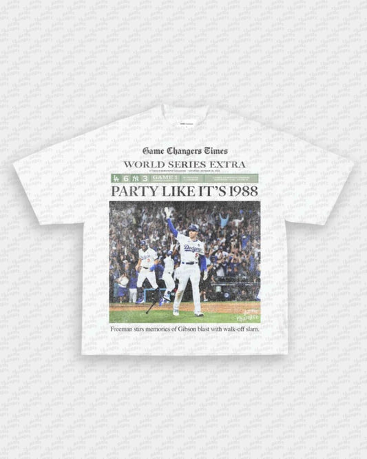 NEWSPAPER FREDDIE TEE - VIP - GAME CHANGERS GRAPHIC TEE