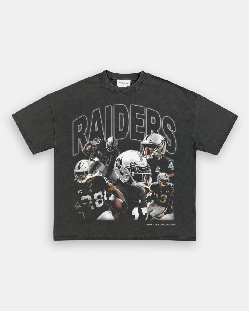 RAIDERS VINTAGE TEE (FRONT ONLY) - VIP - GAME CHANGERS TEE