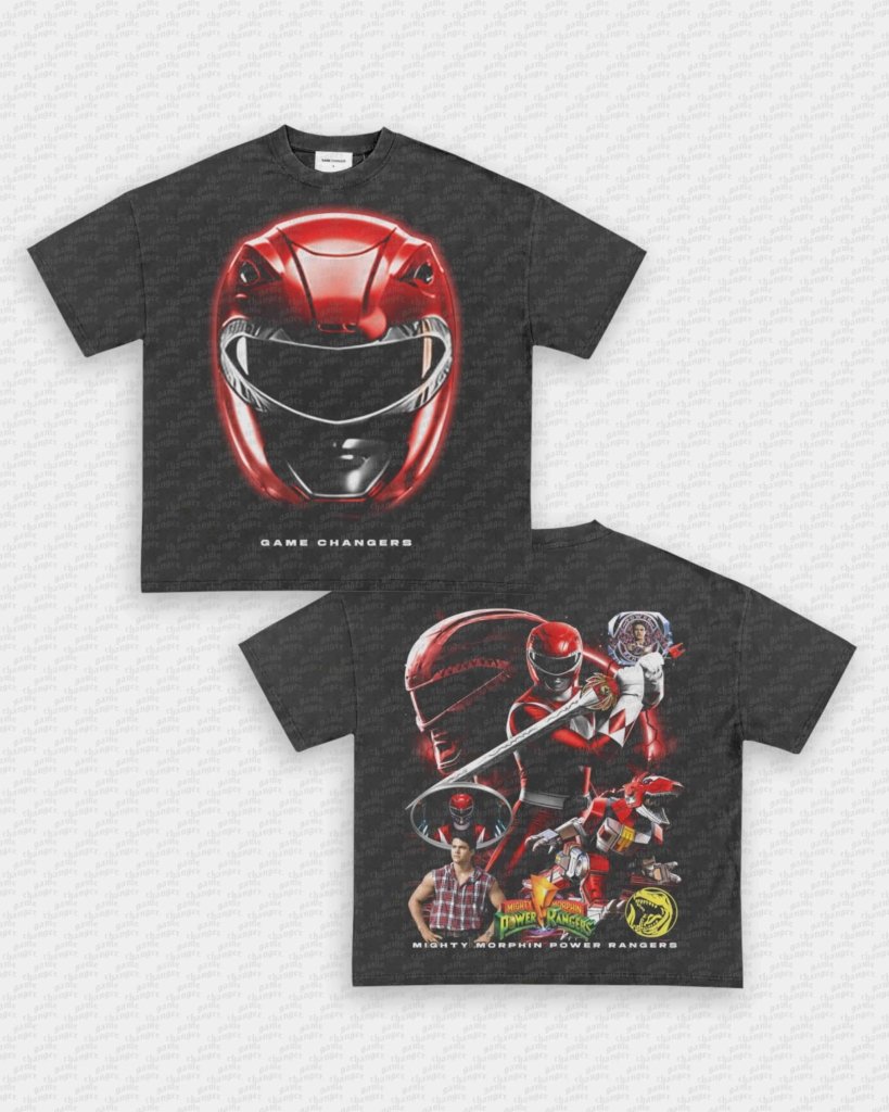 RED RANGER V3 TEE - [DS] - VIP - GAME CHANGERS - GAME CHANGERS GRAPHIC TEE
