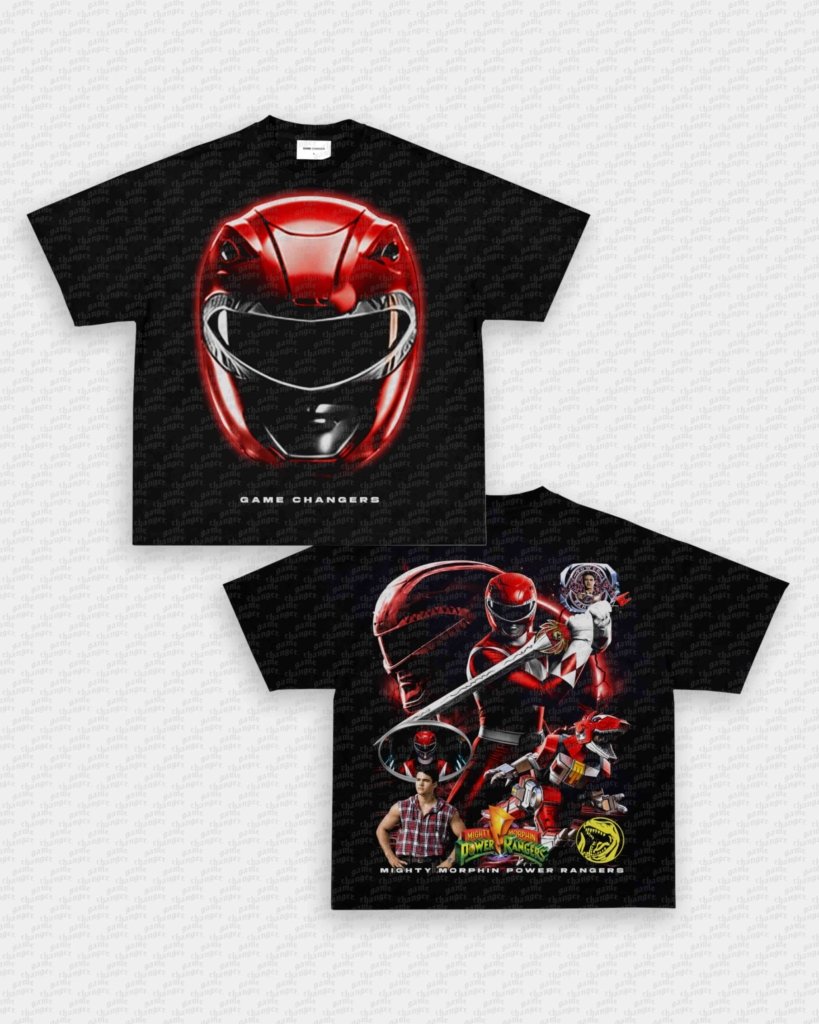 RED RANGER V3 TEE - [DS] - VIP - GAME CHANGERS - GAME CHANGERS GRAPHIC TEE
