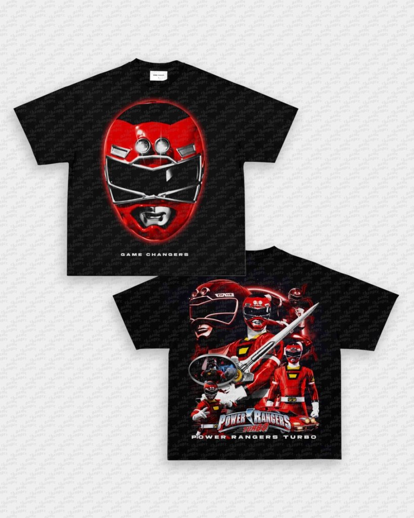 RED TURBO RANGER TEE - [DS] - VIP - GAME CHANGERS - GAME CHANGERS GRAPHIC TEE