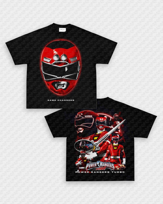 RED TURBO RANGER TEE - [DS] - VIP - GAME CHANGERS - GAME CHANGERS GRAPHIC TEE