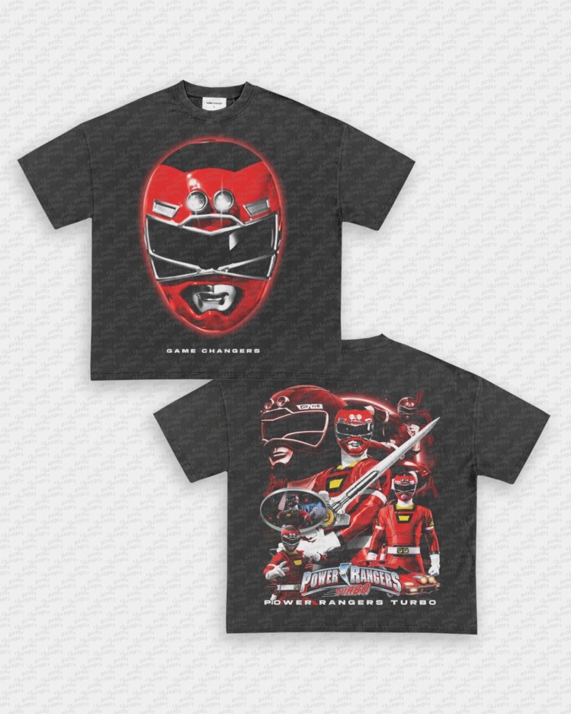 RED TURBO RANGER TEE - [DS] - VIP - GAME CHANGERS - GAME CHANGERS GRAPHIC TEE