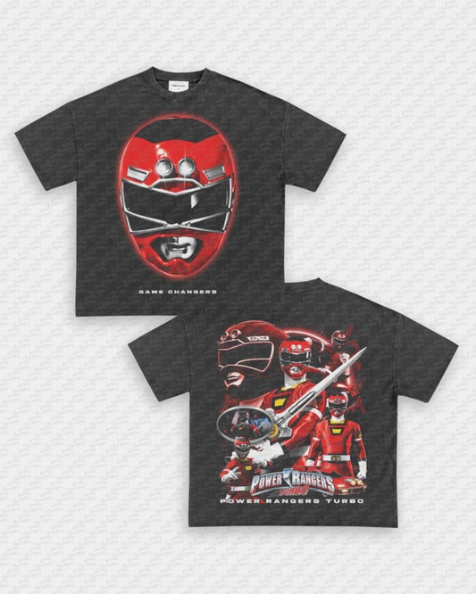 RED TURBO RANGER TEE - [DS] - VIP - GAME CHANGERS - GAME CHANGERS GRAPHIC TEE