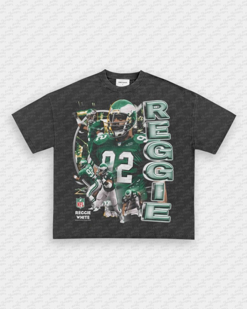 REGGIE WHITE TEE - VIP - GAME CHANGERS - GAME CHANGERS GRAPHIC TEE