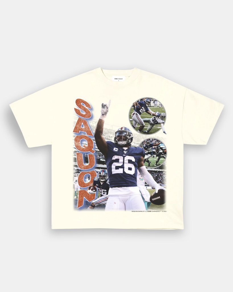 SAQUON BARKLEY TEE (FRONT PRINT ONLY) - VIP - GAME CHANGERS TEE