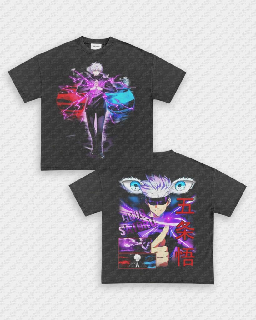 SATORU GOJO TEE - [DS] - VIP - GAME CHANGERS - GAME CHANGERS GRAPHIC TEE