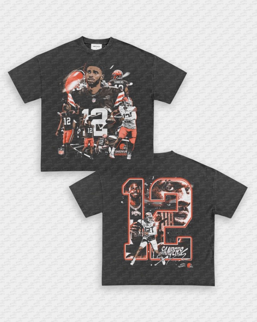 SHEDEUR SANDERS - BROWNS TEE - [DS] - VIP - GAME CHANGERS - GAME CHANGERS GRAPHIC TEE