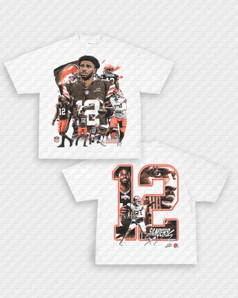 SHEDEUR SANDERS - BROWNS TEE - [DS] - VIP - GAME CHANGERS - GAME CHANGERS GRAPHIC TEE