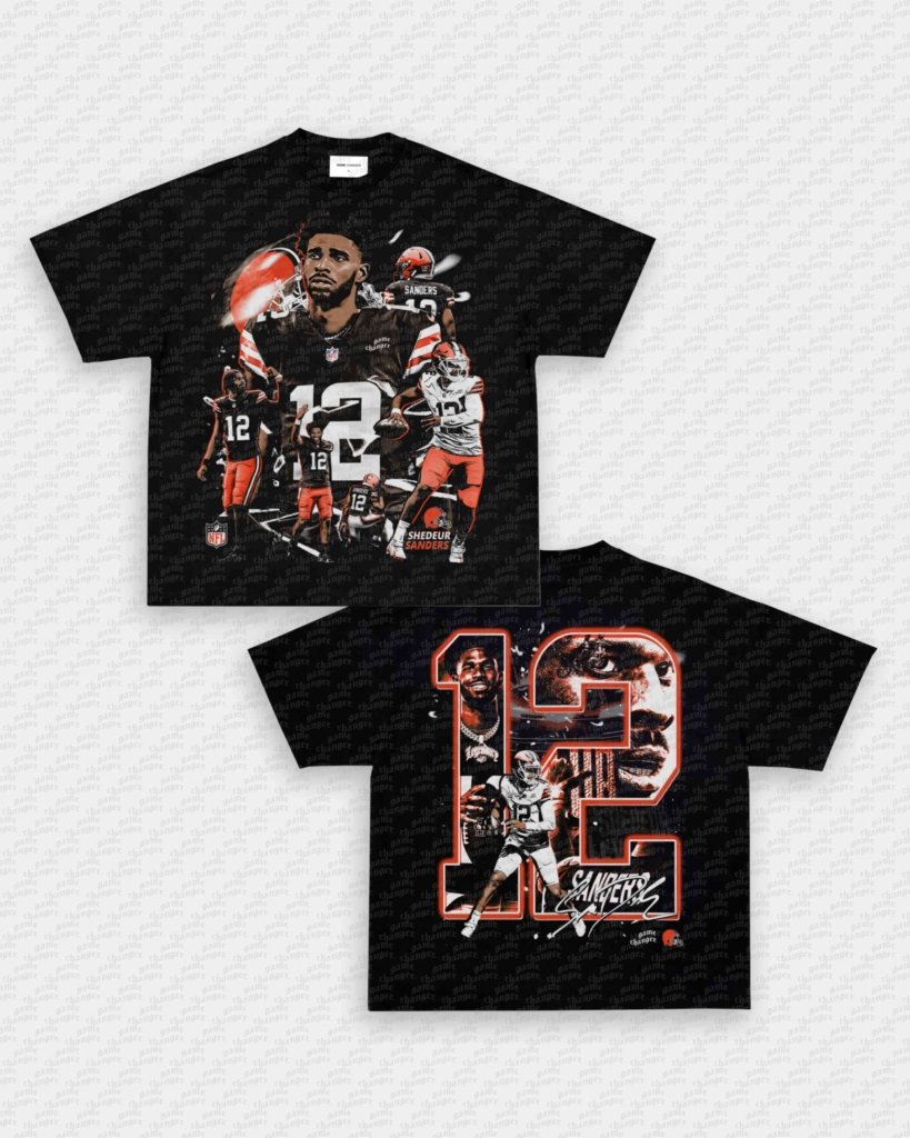 SHEDEUR SANDERS - BROWNS TEE - [DS] - VIP - GAME CHANGERS - GAME CHANGERS GRAPHIC TEE