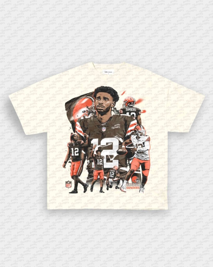 SHEDEUR SANDERS - BROWNS V2 TEE - VIP - GAME CHANGERS - GAME CHANGERS GRAPHIC TEE