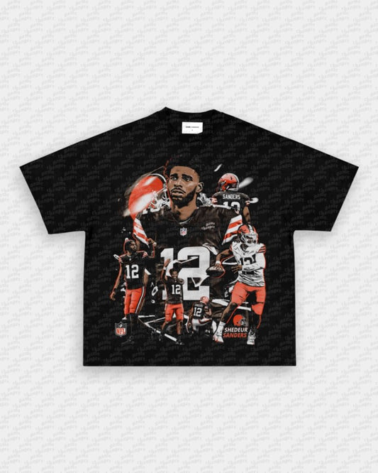 SHEDEUR SANDERS - BROWNS V2 TEE - VIP - GAME CHANGERS - GAME CHANGERS GRAPHIC TEE