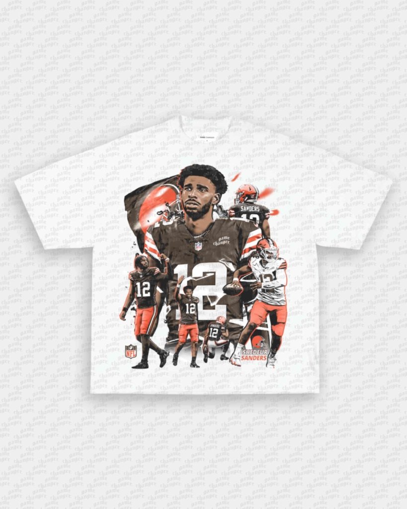 SHEDEUR SANDERS - BROWNS V2 TEE - VIP - GAME CHANGERS - GAME CHANGERS GRAPHIC TEE