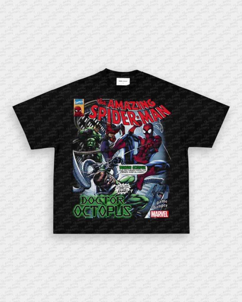 SPIDER MAN VS DOCTOR OCTOPUS V3 TEE - VIP - GAME CHANGERS GRAPHIC TEE