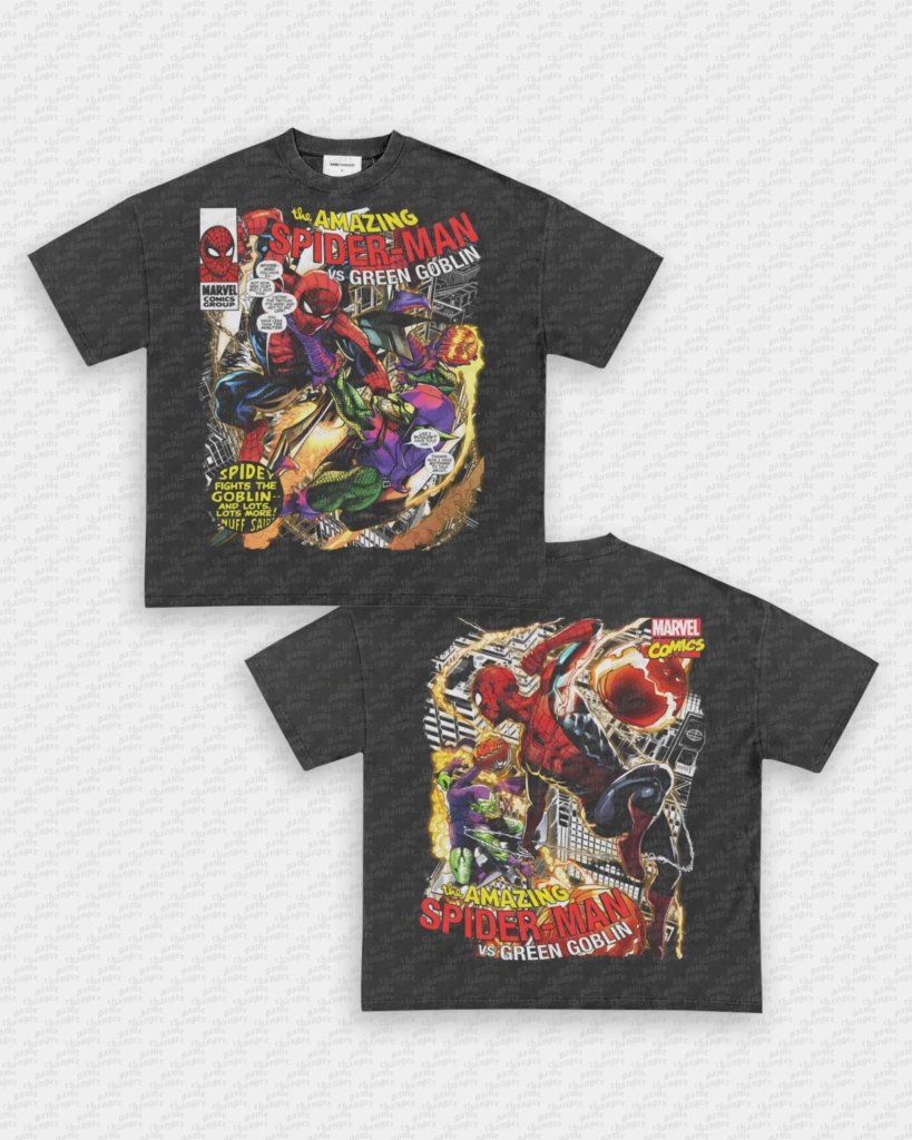SPIDER - MAN VS GREEN GOBLIN V3 TEE - [DS] - VIP - GAME CHANGERS - GAME CHANGERS GRAPHIC TEE