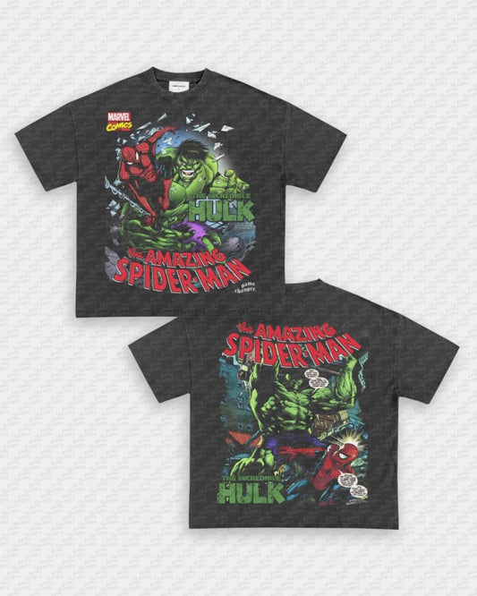 SPIDER MAN VS HULK TEE - [DS] - VIP - GAME CHANGERS GRAPHIC TEE