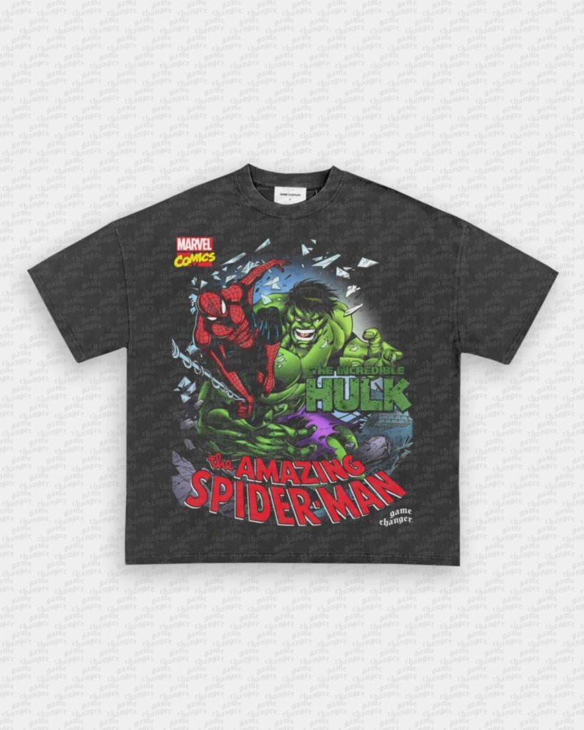 SPIDER MAN VS HULK V2 TEE - VIP - GAME CHANGERS GRAPHIC TEE