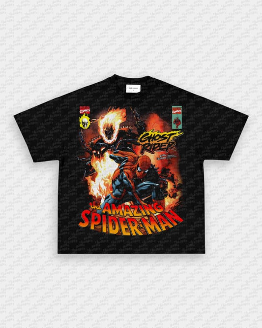 SPIDER MAN X GHOST RIDER V2 TEE - VIP - GAME CHANGERS GRAPHIC TEE