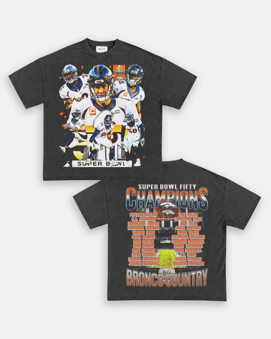 SUPER BOWL 50 CHAMPS - BRONCOS TEE - [DS] - VIP - GAME CHANGERS TEE