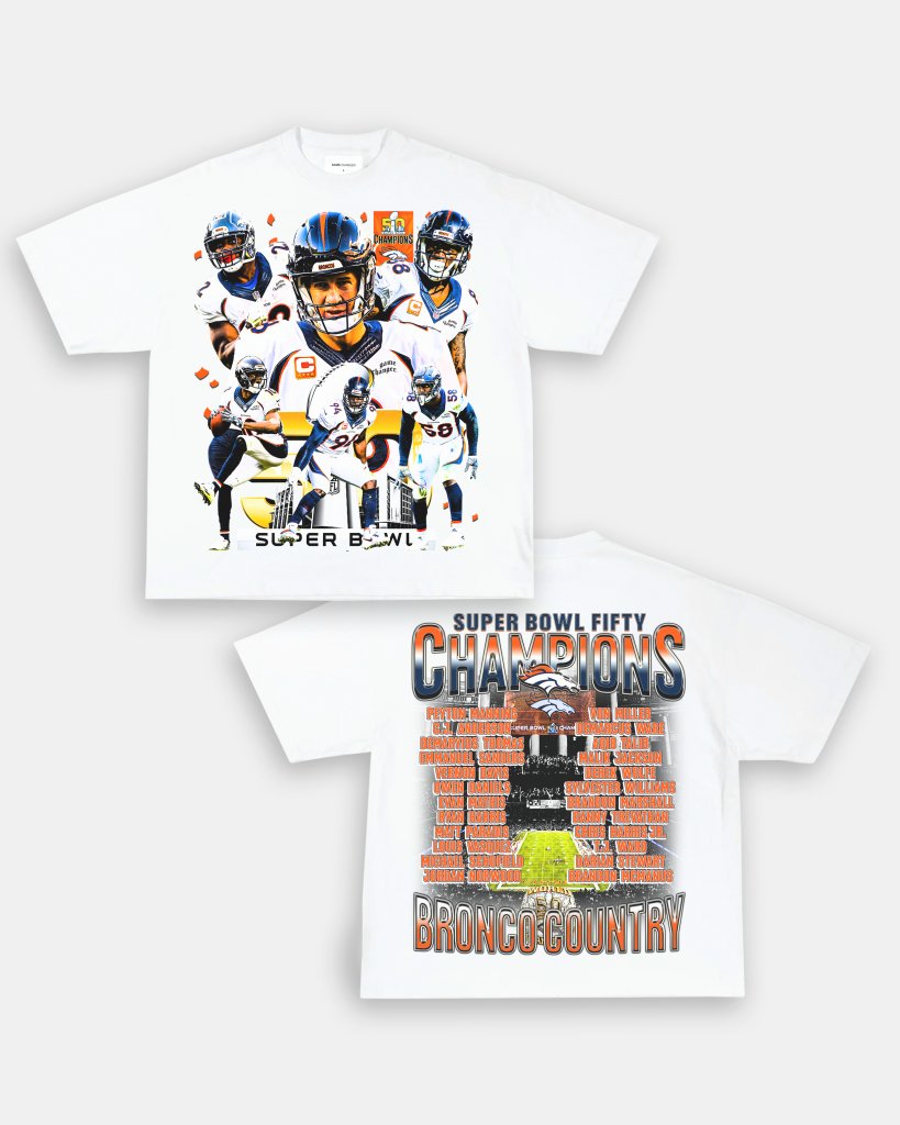 SUPER BOWL 50 CHAMPS - BRONCOS TEE - [DS] - VIP - GAME CHANGERS TEE