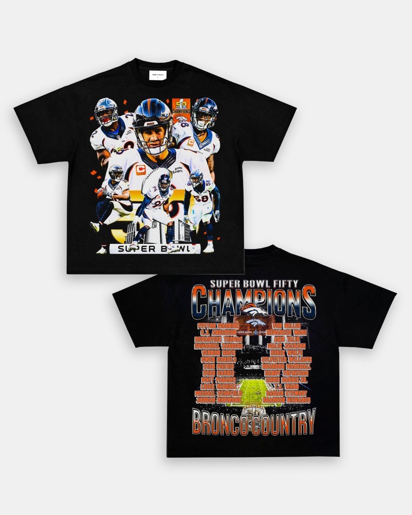 SUPER BOWL 50 CHAMPS - BRONCOS TEE - [DS] - VIP - GAME CHANGERS TEE