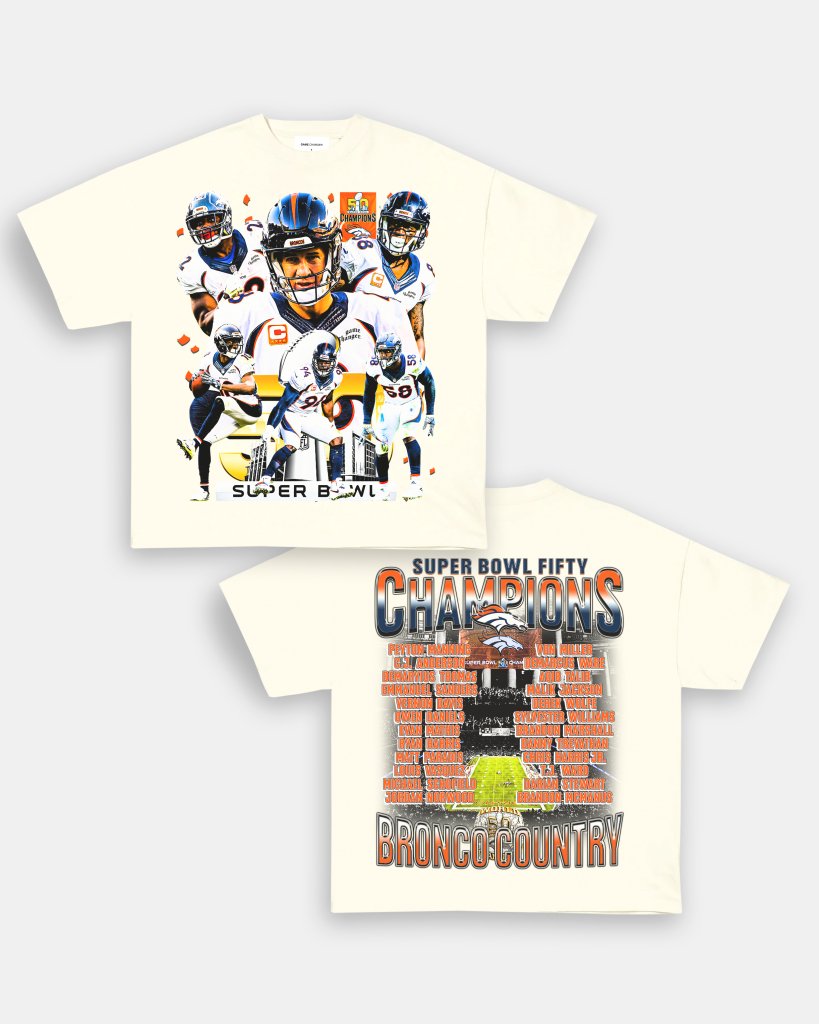 SUPER BOWL 50 CHAMPS - BRONCOS TEE - [DS] - VIP - GAME CHANGERS TEE