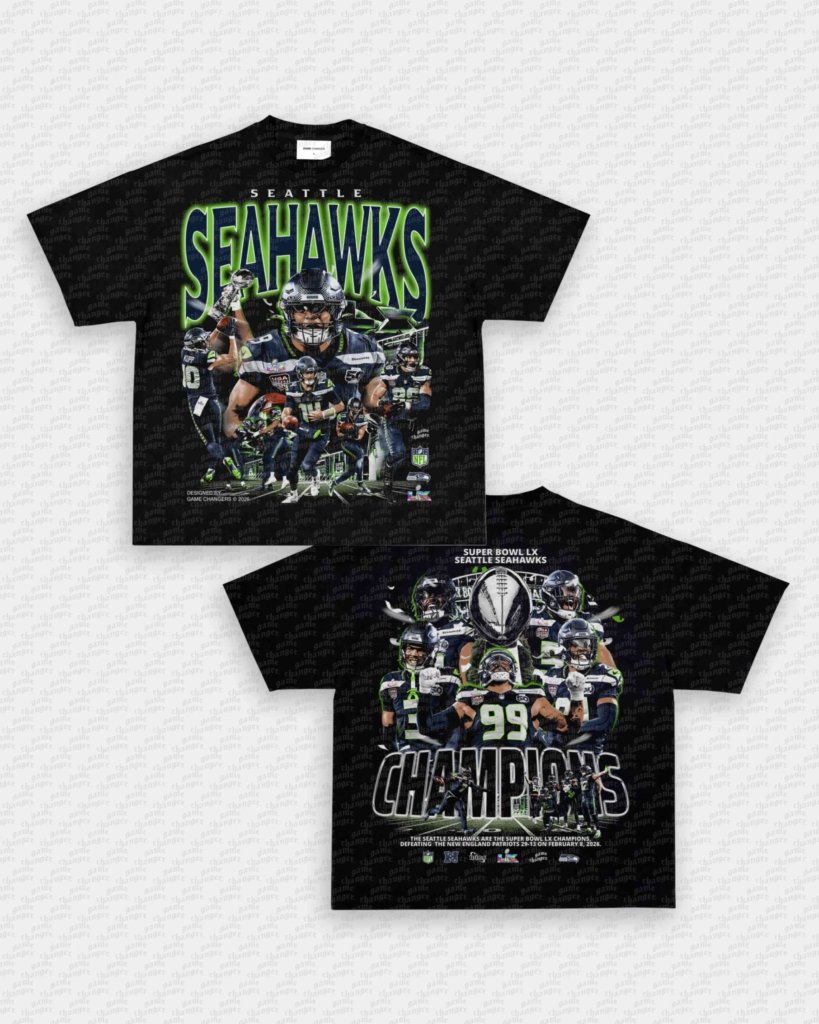 SUPER BOWL LX CHAMPS TEE - [DS] - VIP - GAME CHANGERS - GAME CHANGERS GRAPHIC TEE