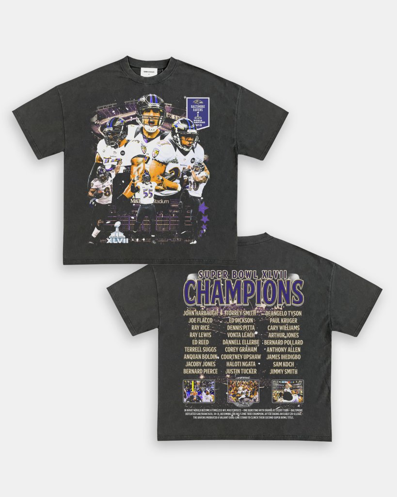 SUPER BOWL XLVII CHAMPS - RAVENS TEE - [DS] - VIP - GAME CHANGERS TEE