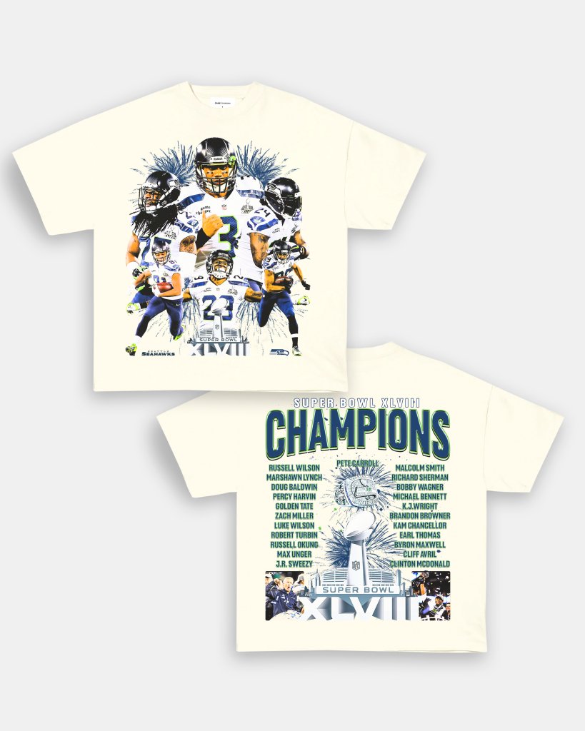 SUPER BOWL XLVIII CHAMPS - SEAHAWKS TEE - [DS] - VIP - GAME CHANGERS TEE