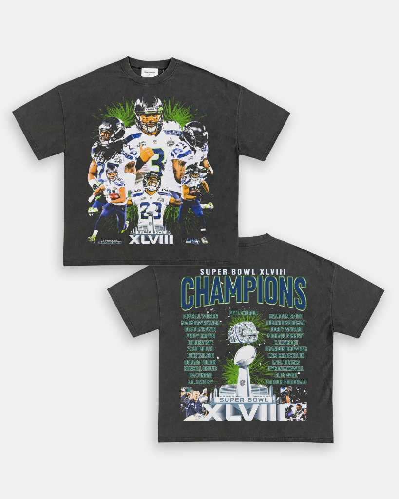 SUPER BOWL XLVIII CHAMPS - SEAHAWKS TEE - [DS] - VIP - GAME CHANGERS TEE