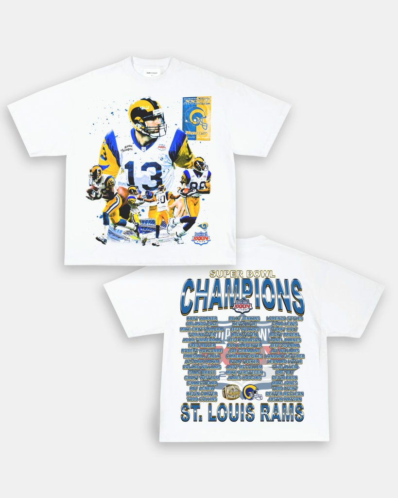 SUPER BOWL XXXIV CHAMPS - RAMS TEE - [DS] - VIP - GAME CHANGERS TEE