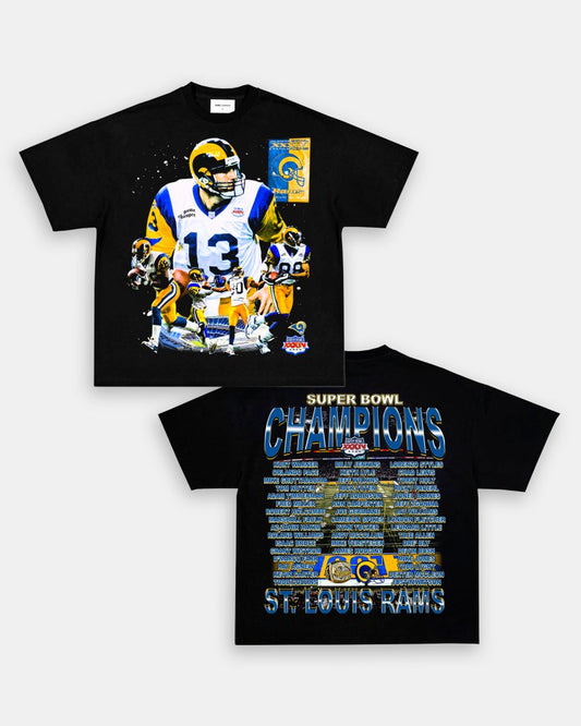 SUPER BOWL XXXIV CHAMPS - RAMS TEE - [DS] - VIP - GAME CHANGERS TEE