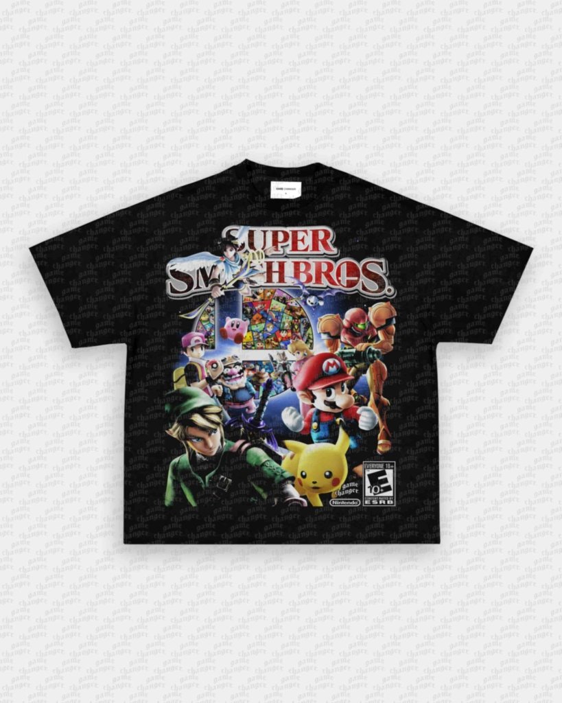 SUPER SMASH BROS V3 TEE - VIP - GAME CHANGERS - GAME CHANGERS GRAPHIC TEE