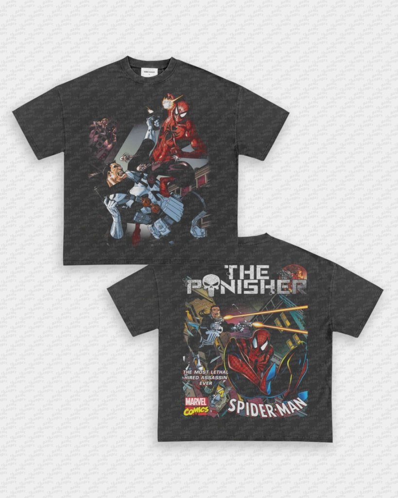 THE PUNISHER X SPIDER - MAN TEE - [DS] - VIP - GAME CHANGERS - GAME CHANGERS GRAPHIC TEE