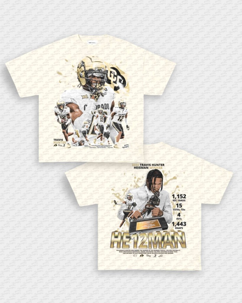 TRAVIS HUNTER - HEISMAN TEE - [DS] - VIP - GAME CHANGERS - GAME CHANGERS GRAPHIC TEE