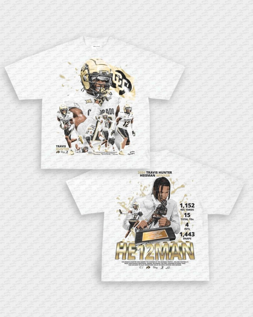 TRAVIS HUNTER - HEISMAN TEE - [DS] - VIP - GAME CHANGERS - GAME CHANGERS GRAPHIC TEE