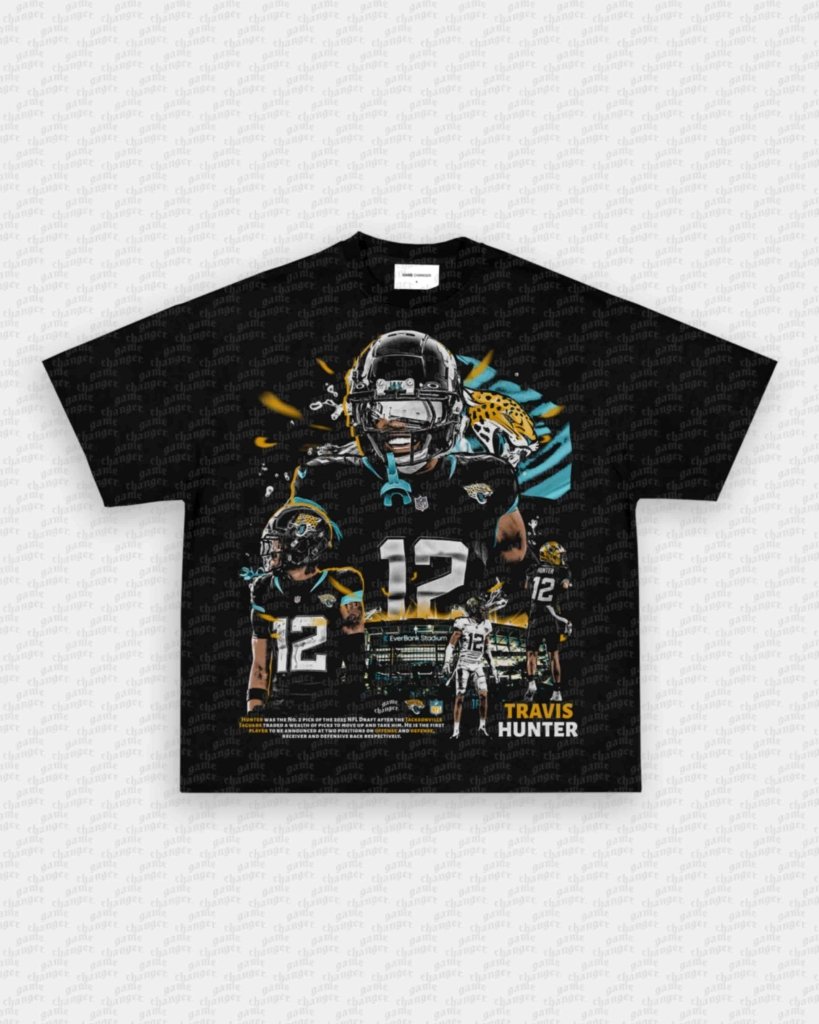 TRAVIS HUNTER - JAGS V2 TEE - VIP - GAME CHANGERS - GAME CHANGERS GRAPHIC TEE