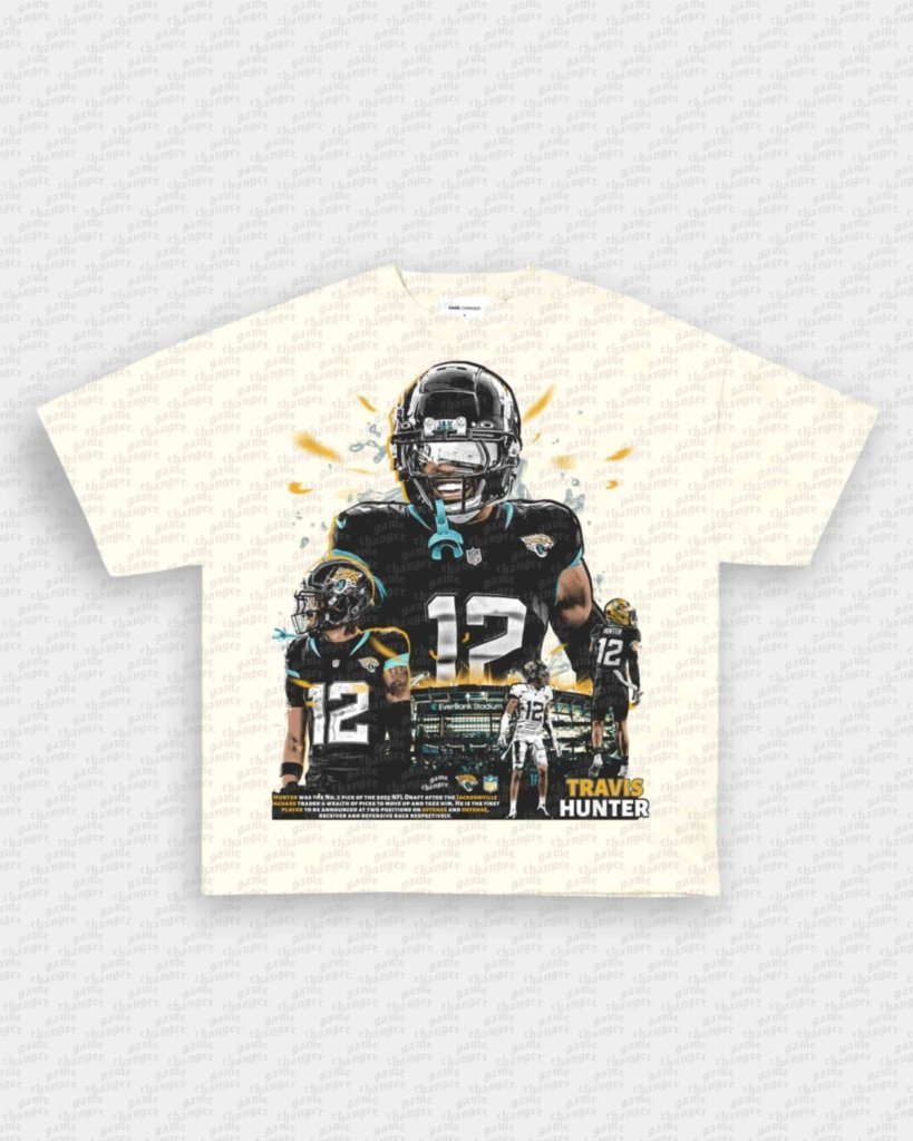 TRAVIS HUNTER - JAGS V2 TEE - VIP - GAME CHANGERS - GAME CHANGERS GRAPHIC TEE