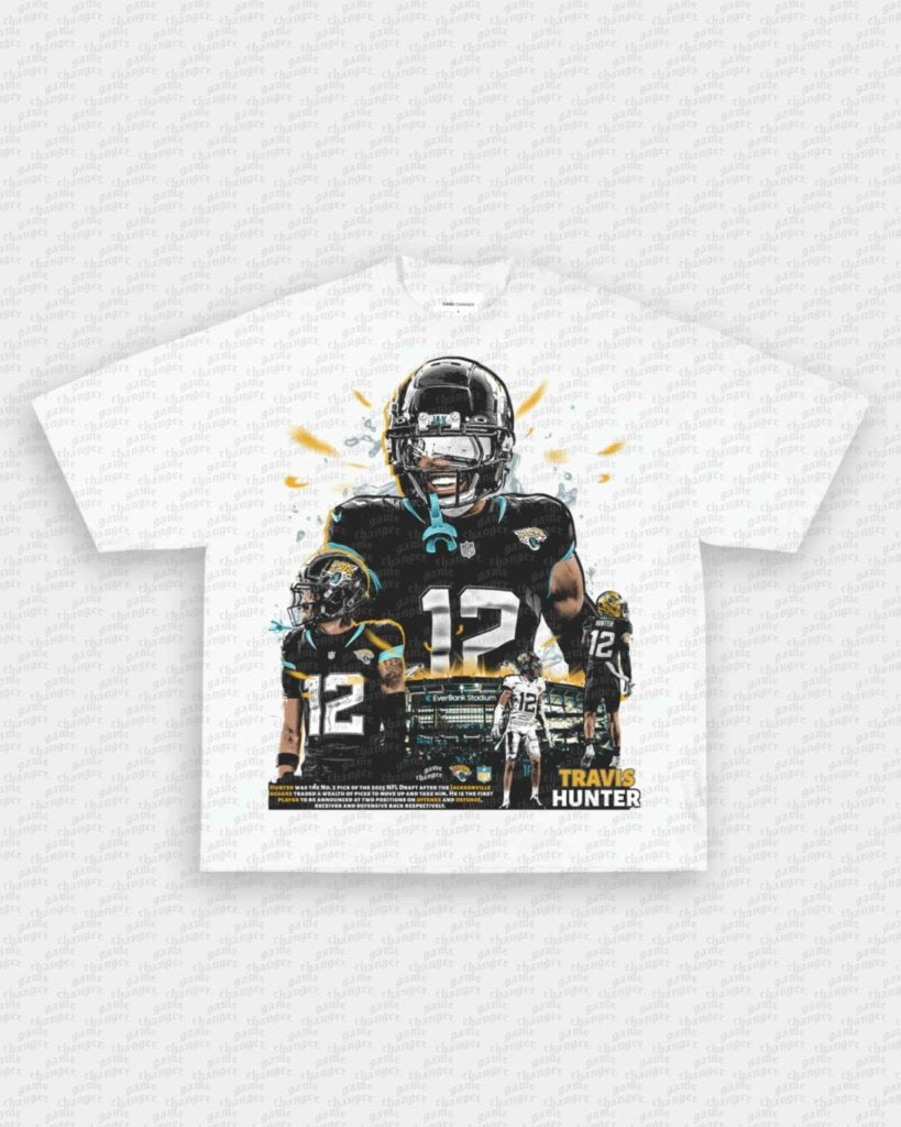 TRAVIS HUNTER - JAGS V2 TEE - VIP - GAME CHANGERS - GAME CHANGERS GRAPHIC TEE