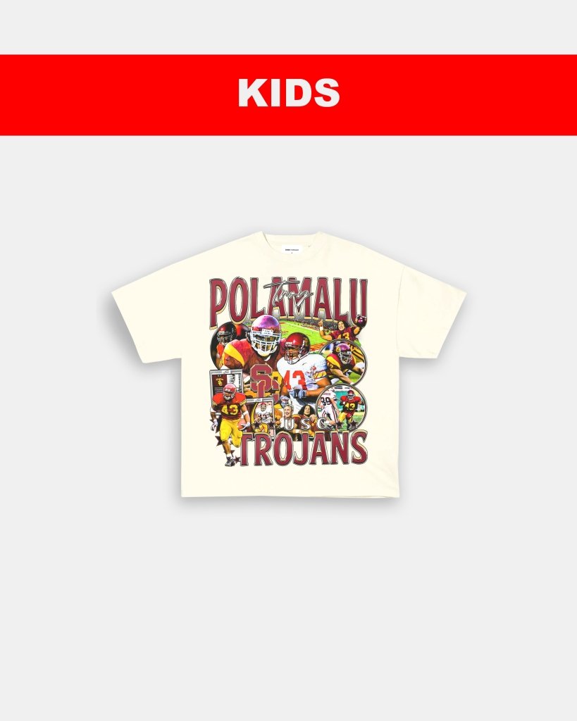 TROY POLAMALU - USC - KIDS TEE - VIP - GAME CHANGERS TEE