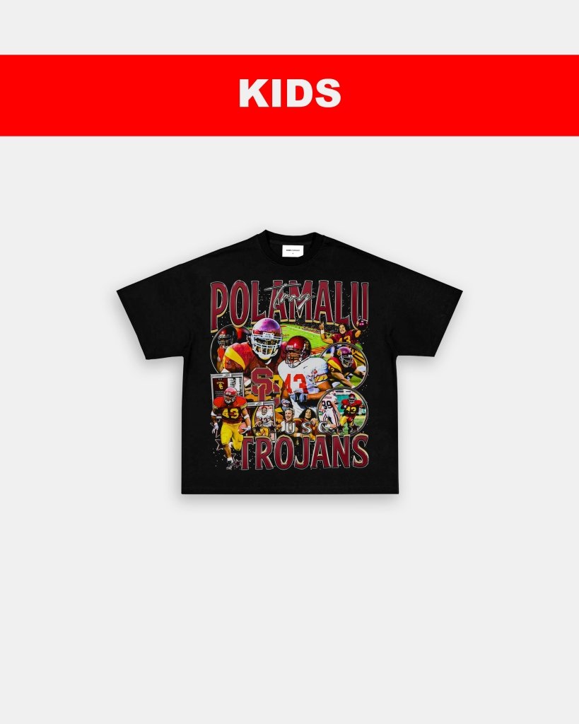 TROY POLAMALU - USC - KIDS TEE - VIP - GAME CHANGERS TEE