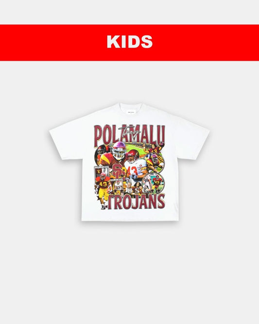 TROY POLAMALU - USC - KIDS TEE - VIP - GAME CHANGERS TEE